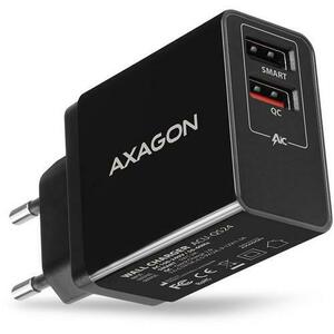Incarcator retea Axagon ACU-QS24, 2x USB, QC 3.0, 24W, (Negru) imagine
