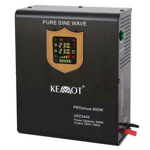 UPS Kemot URZ3409 Sinus Pur 500W 12V, pentru centrale termice (Negru) imagine