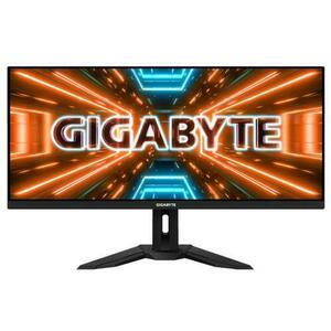 Monitor Gaming IPS LED GIGABYTE 34inch M34WQ, WQHD (3440 x 1440), HDMI, DisplayPort, USB Type-C, USB 3.0, Boxe, 144 Hz, 1 ms (Negru) imagine