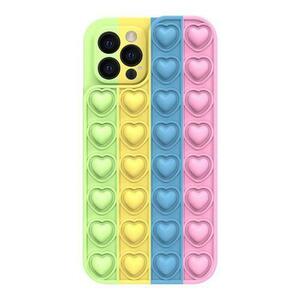 Husa Lemontti Heart Pop it compatibila cu iPhone 13 Pro Max, Multicolor 4 imagine