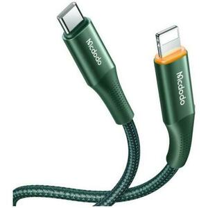 Cablu de date Mcdodo PD Fast Charge Type-C la Lightning, 20W, 1.8m, indicator led (Verde) imagine