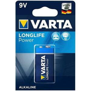 Baterie alcalina Varta Longlife Power 9V blister 1 bucata imagine