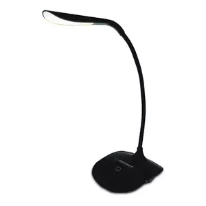 Lampa LED, Esperanza Acrux ELD103K, brat flexibil 21 cm, alimentare duala, cablu 110 cm, 4 x AAA, neagra imagine
