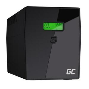 UPS Green Cell 1400W/2000VA Microsine, USB, RJ45, LCD, 2 x Schuko imagine