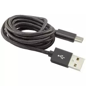 Cablu de date Sbox Fuity USB - Type C, Negru imagine
