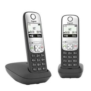 Telefon DECT fara fir Gigaset A690 Duo, Caller ID (Negru) imagine