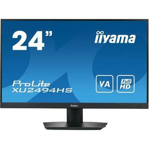 Monitor VA LED iiyama 23.8inch XU2494HS-B2, Full HD (1920 x 1080), HDMI, DisplayPort, Boxe (Negru) imagine