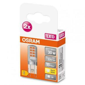 2 Becuri LED Osram PIN, G9, 2.6W (30W), 320 lm, lumina calda (2700K) imagine