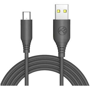 Cablu silicon Tellur USB to Type-C, 3A, 1m (Negru) imagine