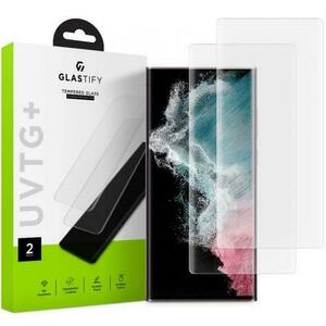 Folie Protectie Sticla GLASTIFY UVTG pentru Samsung Galaxy S22 Ultra, 2 buc (Transparent) imagine