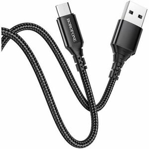 Cablu de Date Borofone BX54 Ultra bright, USB - USB Type-C , 1 m, 2.4A, Negru imagine