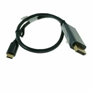 Cablu Lanberg CA-CMDP-10CU-0005-BK, USB-C, DisplayPort, 0.5m, 4K/60Hz (Negru) imagine