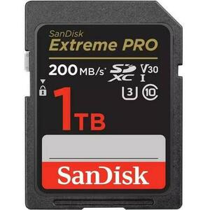 Card de memorie SanDisk Extreme Pro SDSDXXD-1T00-GN4IN, SDXC, 1TB, UHS-I U3, Clasa 10, V30 imagine