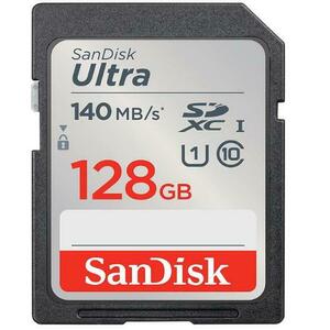 Card de memorie SanDisk Ultra SDSDUNB-128G-GN6IN, SDXC, 128GB, UHS-I U1, Clasa 10 imagine