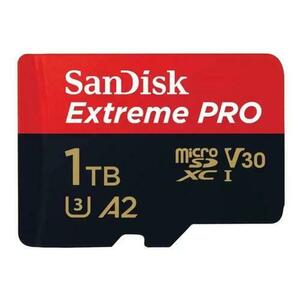 Card de memorie SanDisk Extreme MicroSDXC, 1TB, UHS-I U3, Clasa 10, V30 + Adaptor SD imagine