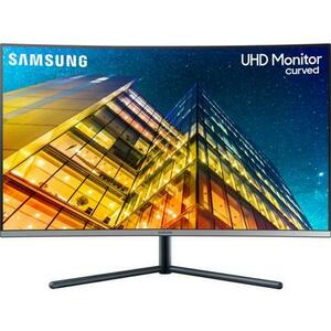 Monitor VA LED Samsung 31.5inch LU32R590CWPXEN, UHD (3840 x 2160), HDMI, DisplayPort, Ecran curbat (Negru) imagine