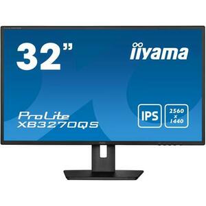 Monitor IPS LED iiyama PROLITE 31.5inch XB3270QS-B5, QHD (2560 x 1440), DVI, HDMI, DisplayPort, AMD FreeSync, Boxe (Negru) imagine