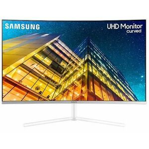 Monitor VA LED Samsung 31.5inch LU32R591CWPXEN, Ultra HD (3840 x 2160), HDMI, DisplayPort, Ecran curbat (Alb) imagine