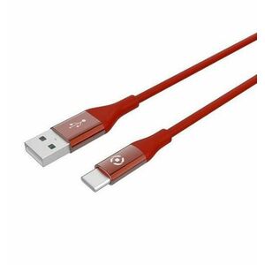 Cablu de date Celly USBTYPECCOLORRD, USB-A - USB Type-C, 15W/3A, 1m (Rosu) imagine