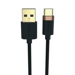 Cablu de date Duracell USB6061A, USB-A - USB Type-C, 5V/3A, 1m (Negru) imagine