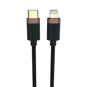 Cablu de date Duracell USB9012A, USB-C - Lightning, 1m (Negru) imagine