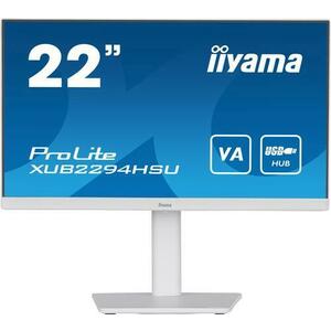 Monitor VA LED iiyama ProLite XUB2294HSU-W2, Full HD (1920 x 1080), HDMI, DisplayPort, AMD FreeSync, Pivot, Boxe (Alb) imagine