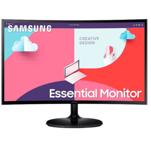 Monitor VA LED Samsung 24inch LS24C360EAUXEN, Full HD (1920 x 1080), VGA, HDMI, AMD FreeSync, Ecran curbat (Negru) imagine