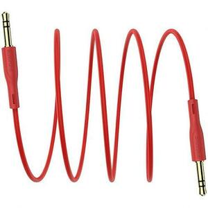 Cablu Audio Borofone, Jack 3.5 mm la Jack 3.5 mm, 1m, Rosu imagine