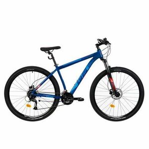 Bicicleta MTB DHS Terrana 2927, M, Roti 29inch, Frane Hidraulice pe disc, 24 viteze (Albastru) imagine