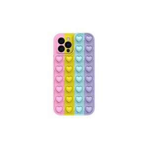 Husa Lemontti Heart Pop it compatibila cu iPhone 11 Pro, Multicolor imagine