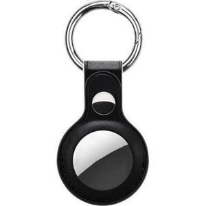 AirTag Devia Leather Key Ring (Negru) imagine