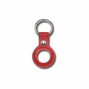 Husa Devia pentru AirTag Leather Key Ring (Rosu) imagine