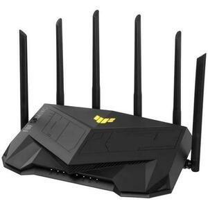 Router Gaming Wireless ASUS TUF Gaming-AX6000, Dual-Band, WiFi 6, 2.5G, 6 Antene externe (Negru) imagine