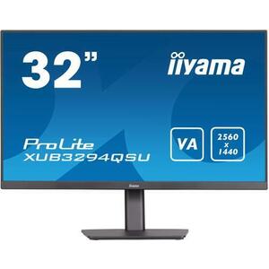 Monitor VA LED iiyama ProLite 31.5inch XUB3294QSU-B1, QHD (2560 x 1440), HDMI, DisplayPort, Pivot, Boxe (Negru) imagine