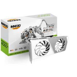 Placa video INNO3D GeForce RTX 4060 Ti TWIN X2 OC WHITE 8GB GDDR6 128-bit imagine