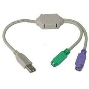 Cablu convertor USB la PS2 (tastatura + mouse) imagine
