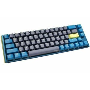 Tastatura Gaming Mecanica Ducky One 3 Daybreak SF Cherry MX Clear RGB LED, USB, Layout US (Albastru) imagine