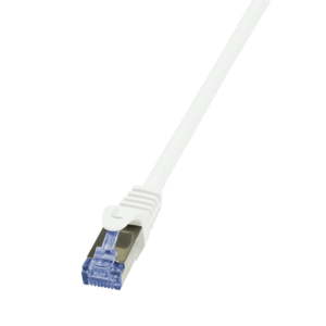 Cablu S/FTP LOGILINK CQ4081S, LSZH, RJ45, Cat6a, 7.5 m (Alb) imagine