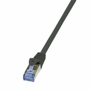 Cablu S/FTP LOGILINK CQ4083S, LSZH, RJ45 Cat6a, 7.5 m (Negru) imagine