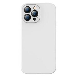 Husa pentru iPhone 13 Pro 6.1inch, Baseus, Gel de silice, Alb imagine