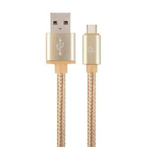 Cablu Gembird USB tip C, 1, 8 m, auriu, CCB-MUSB2B-AMCM-6-G imagine