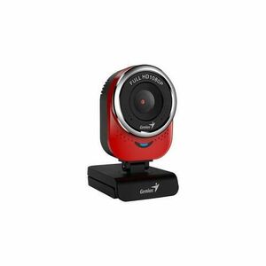 Camera web GENIUS QCam 6000, Full HD, USB 2.0, microfon (Rosu) imagine