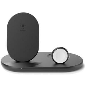 Incarcator wireless Belkin, Boost Charge, 3 in 1pentru iPhone/ Apple Watch /Airpods, Negru imagine