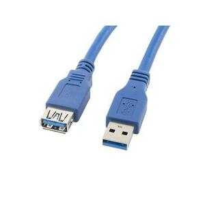 Cablu prelungire USB 3.0 Lanberg CA-US3E-10CC-0018-B, 1.8 m, Albastru imagine