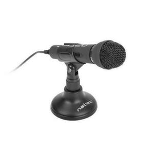 Microfon Natec NMI-0776, Jack 3.5mm, Dinamic, Negru imagine