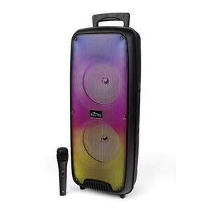 Boxa Portabila wireless Media-Tech FLAMEZILLA MT3178, Radio FM, MP3 Player, Karaoke, 20W RMS, iluminare RGB, Negru imagine