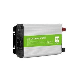 Invertor Energenie EG-PWC800-01, cu sinusoida simulata, Inverter auto, 800W, Schuko x 1, USB 5V 2.1A, baterie 10-16V imagine