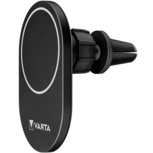 Suport Auto Varta Mag Pro Wireless, 15W, 2A, MagSafe, Qi Wireless (Negru) imagine