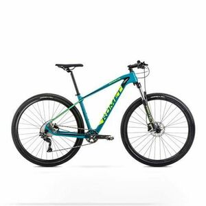 Bicicleta de munte Romet Monsun LTD S/15, 2022, cu cadru din Carbon, Turcoaz/Albastru imagine