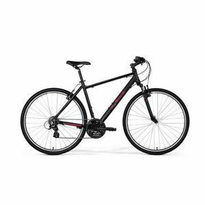 Bicicleta de oras/trekking barbati M-BIKE CRS-10V marime 46cm, 2021, Negru/Rosu imagine